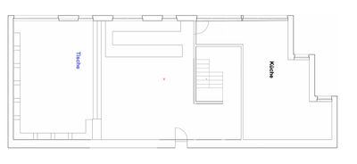 CAD Grundriss des Cafes